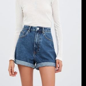 Zara high waisted jean short sz: 24